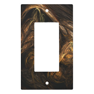 Mother Earth Abstract Art Single Rocker Light Switch Cover