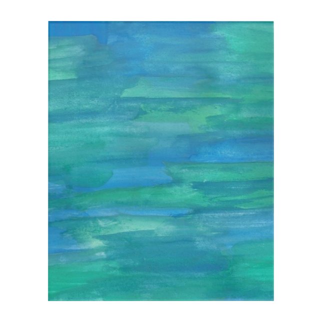Mother Earth Abstract Watercolor Acrylic Print (Front)