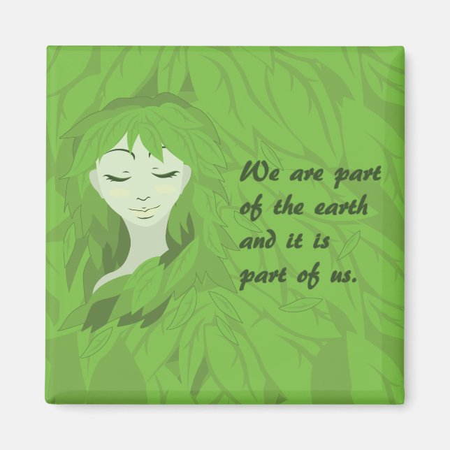Mother Earth (Asleep) Magnet (Front)