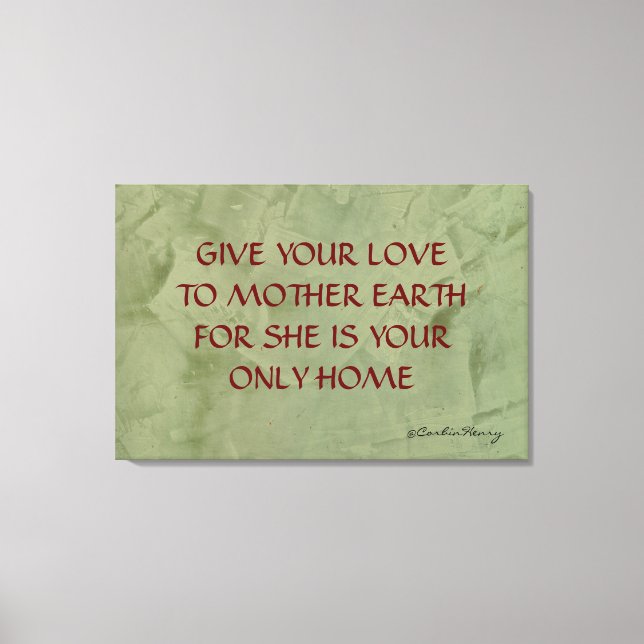Mother Earth Canvas Print (Front)