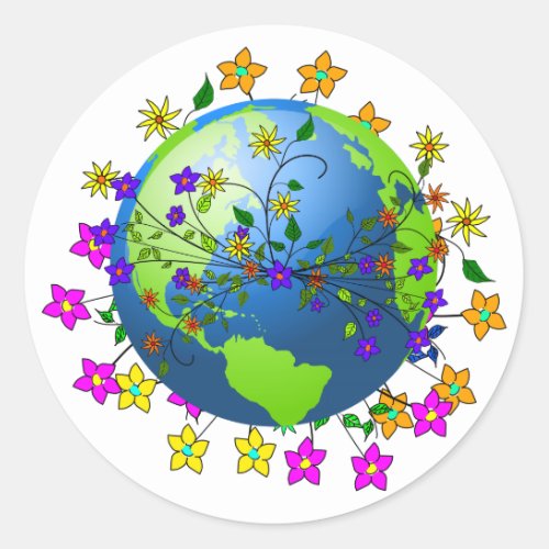 Mother Earth Classic Round Sticker