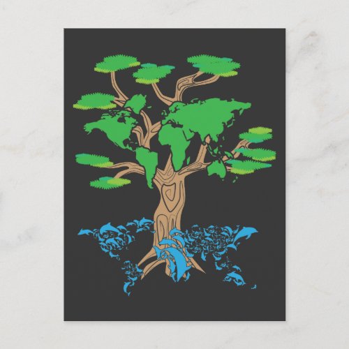 Mother Earth Day Climate Green Environment Move Postcard