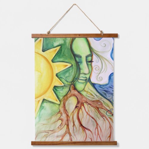 Mother Earth Gaia Goddess  Hanging Tapestry