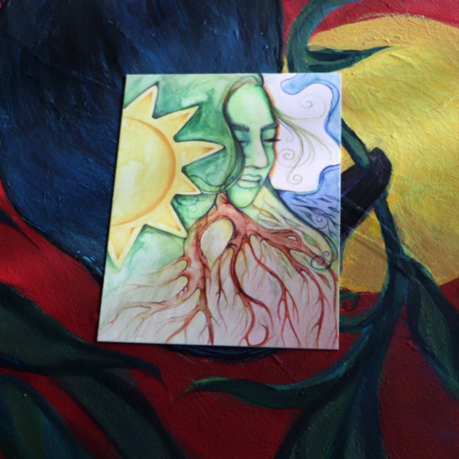 Mother Earth Gaia Goddess Holiday Postcard (Creator Uploaded)