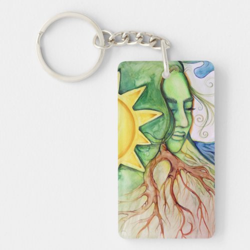 Mother Earth Gaia Goddess Keychain