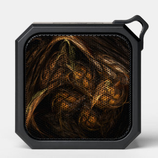 Mother Earth Modern Abstract Art Golden Fractal Bluetooth Speaker