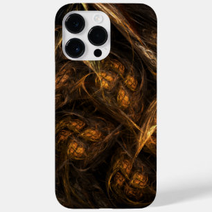 Mother Earth Modern Abstract Art Golden Fractal Case-Mate iPhone 14 Pro Max Case