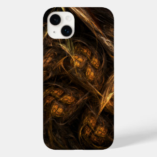 Mother Earth Modern Abstract Art Golden Fractal Case-Mate iPhone 14 Plus Case