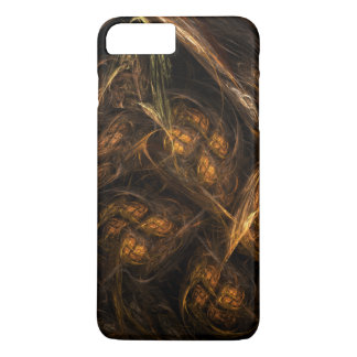 Mother Earth Modern Abstract Art Golden Fractal iPhone 8 Plus/7 Plus Case