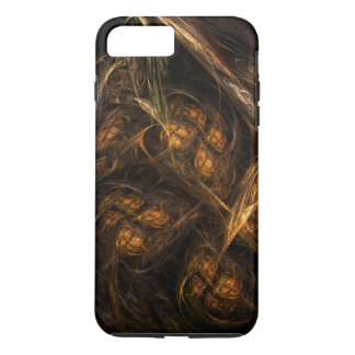 Mother Earth Modern Abstract Art Golden Fractal iPhone 8 Plus/7 Plus Case