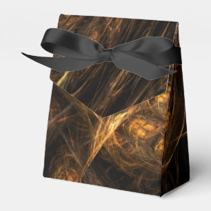 Mother Earth Modern Abstract Art Golden Fractal Favor Boxes