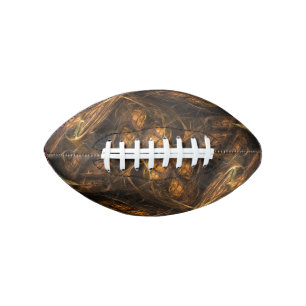 Mother Earth Modern Abstract Art Golden Fractal Football