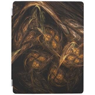 Mother Earth Modern Abstract Art Golden Fractal iPad Smart Cover