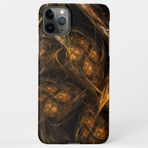 Mother Earth Modern Abstract Art Golden Fractal iPhone 11Pro Max Case