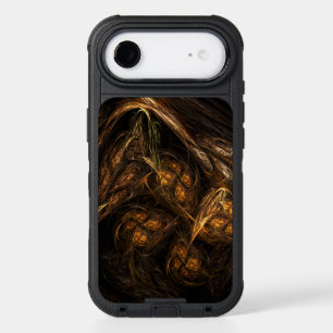 Mother Earth Modern Abstract Art Golden Fractal iPhone 17 Air Case