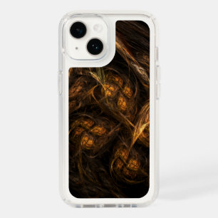 Mother Earth Modern Abstract Art Golden Fractal Speck iPhone 14 Case