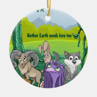 Mother Earth Needs Love Too Ornament