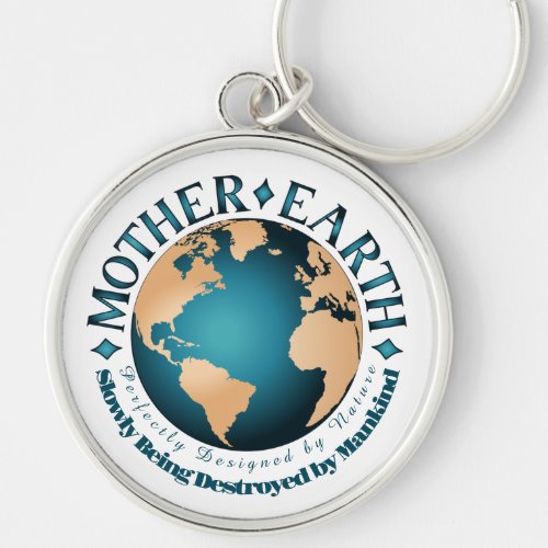 MOTHER EARTH Perfectly Designed by Nature Keychain