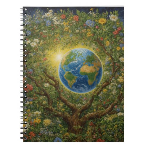 Mother Earth rejoices and prospers Notebook