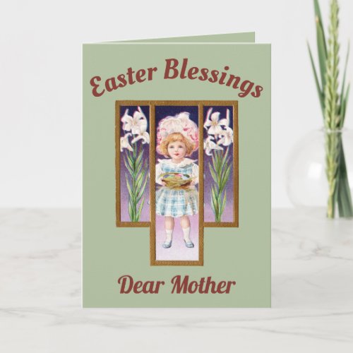 MOTHER  EASTER VINTAGE PICTURE  Circa 1912  Holiday Card