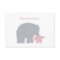 Mother Elephant Pink Gray Dots Baby Shower