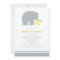 Mother Elephant Yellow Gray Dots Baby Shower