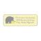 Mother Elephant Yellow Gray Dots Baby Shower