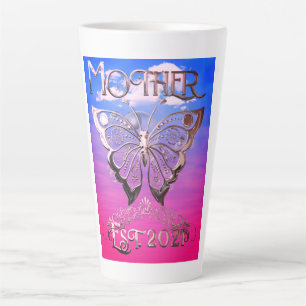 Mother Est 2021 Custom Latte Mug