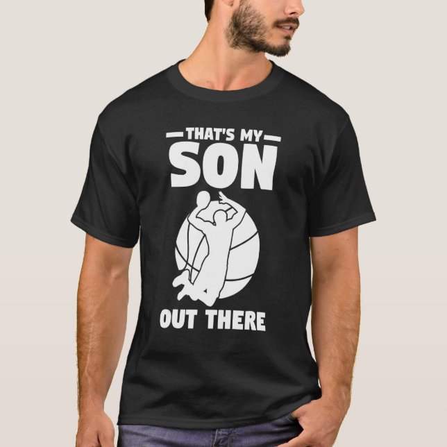 Mother Fater Son Dad Mom Basketball T-Shirt (Front)