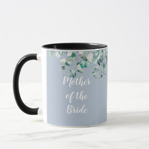 Mother Father of the Bride Personalized Dusty Blue Mug