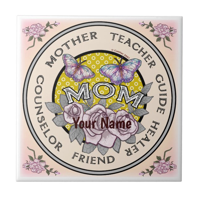 Mother Friend  Ceramic Tile (Front)