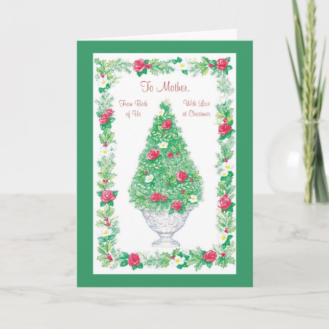 Mother From Both of Us Holiday Card (Front)