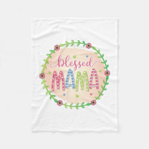 Mother Gift Blessed Mother Fleece Blanket