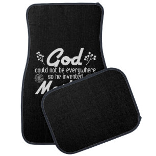 Mother Gift God He Invented Mother Car Floor Mat