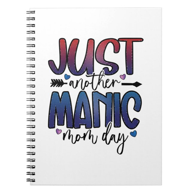 Mother Gift Just Another Mom Day Notebook (Front)