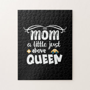 Mother Gift Mom A Little Just Above Queen Jigsaw Puzzle