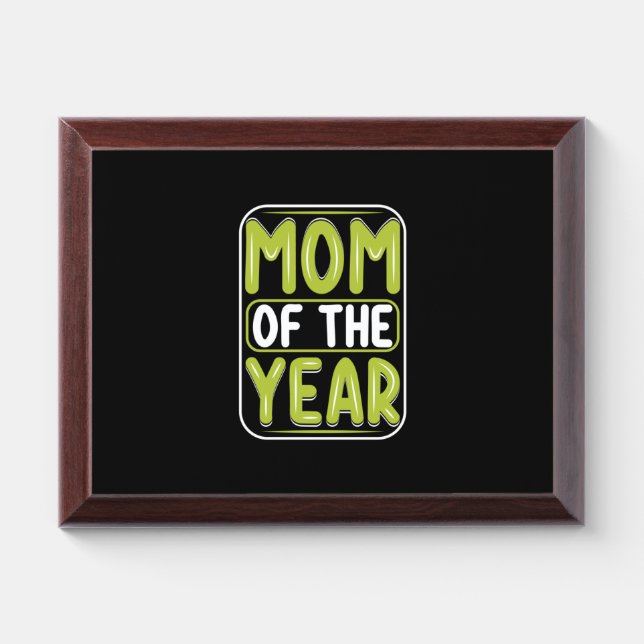 Mother Gift Mom Of The Year Award Plaque (Horizontal)