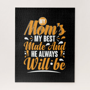 Mother Gift My Mom My Best Mate Jigsaw Puzzle