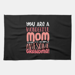 Mother Gift   Proud Wonderful Mom Birthday Kitchen Towel
