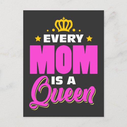 Mother Gift Queen Mothers Day Postcard