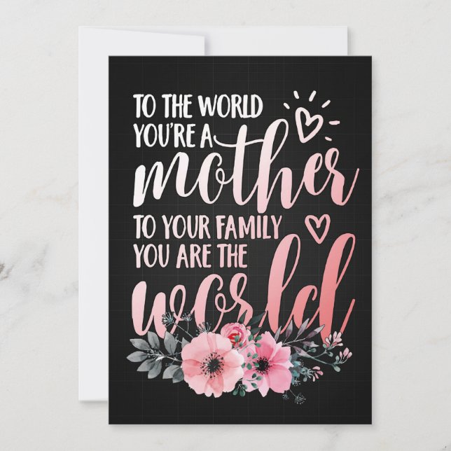 Mother Gift To My Mother Save The Date (Front)