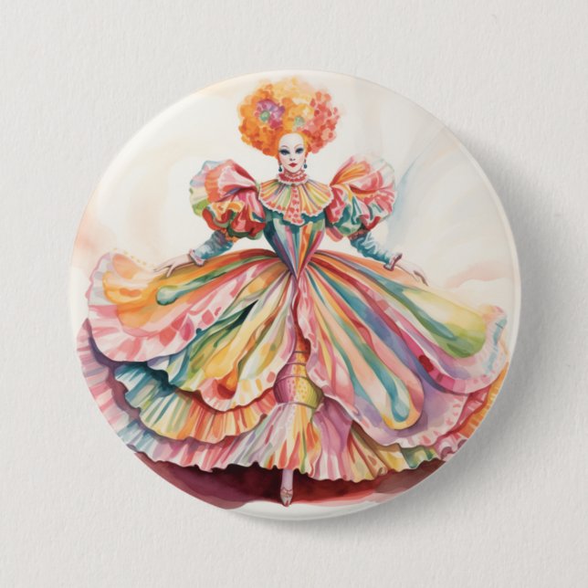 MOTHER GINGER Nutcracker Ballet Button (Front)