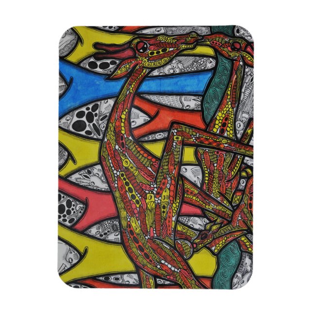 Mother Giraffe Magnet (Vertical)