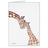 Mother giraffe with baby (Front)