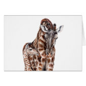 Mother Giraffe with Baby Giraffe (Front Horizontal)