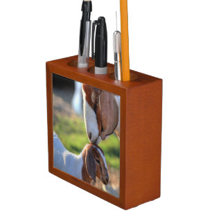 Mother Goat & Baby Desk Organizer