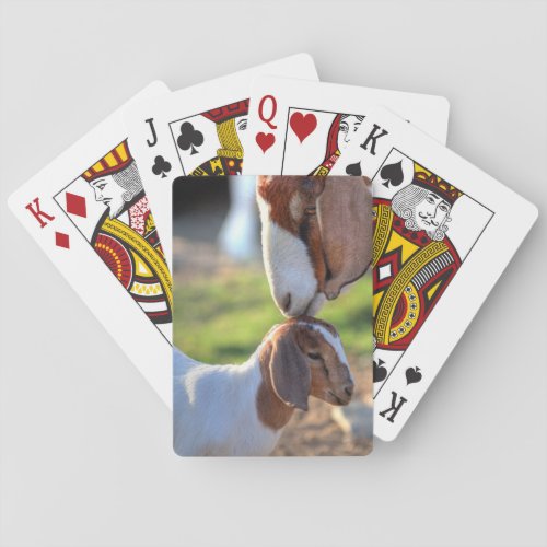 Mother Goat  Baby Poker Cards