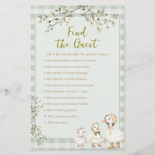 Mother Goose and Baby Gosling Find The Guest Game