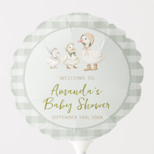Mother Goose and Gosling Baby Shower Balloon