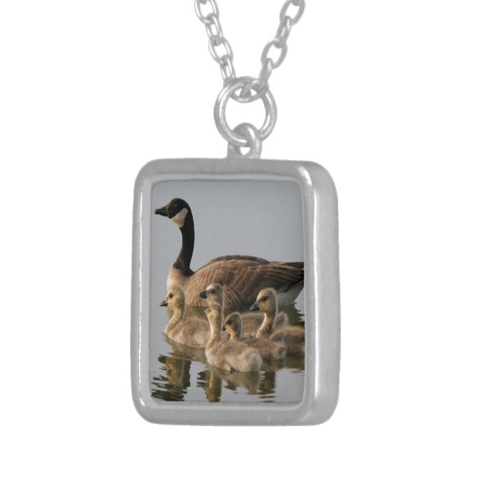 Mother Goose and Her Goslings Pendant